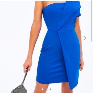 Lavish Alice One Shoulder Jersey Knit Dress